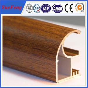 China Wood finished aluminum extrusion profiles,aluminum window frames price for South Africa on sale