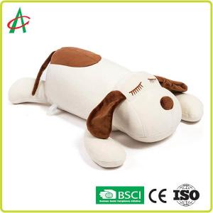 Best Soft Spandex Plush Toys Pillows Dog Shaped Pillow In 17.5 X 9 Inch Size wholesale