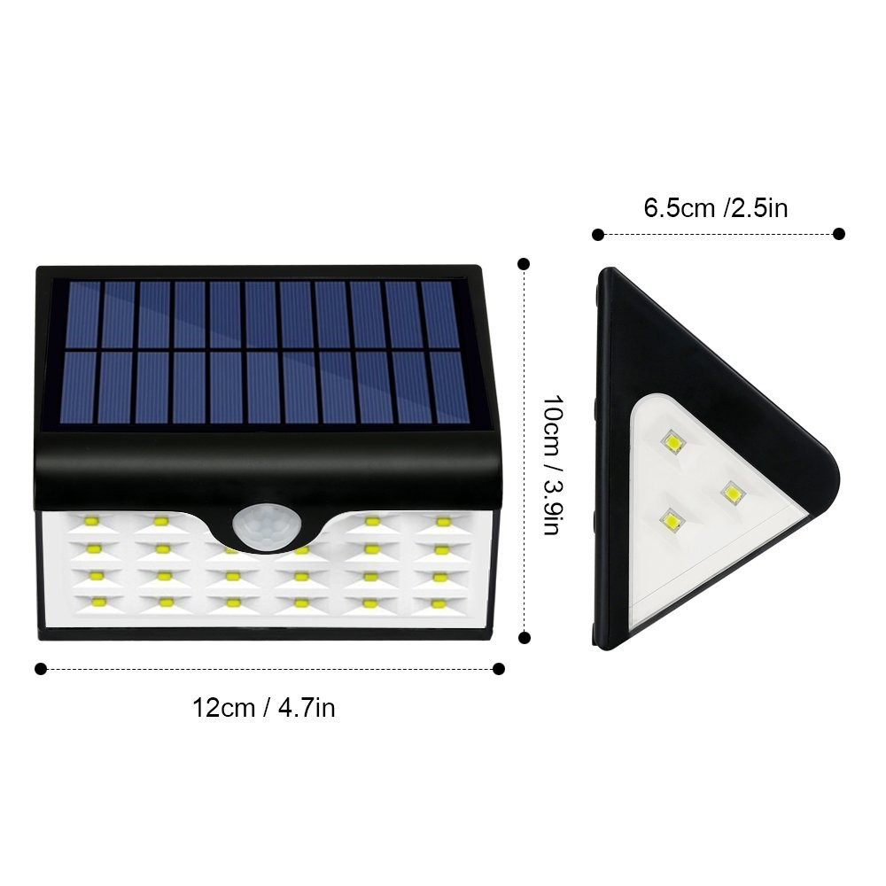 China Three Side Shine 28 LED USB Solar Light Aluminum LED Housing For Patios , Decks , Garden on sale