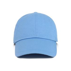 Best OEM Blue Color None Logo Cotton Fabric Baseball Cap wholesale