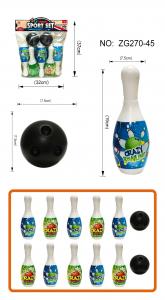 China Bowling Toy Set Plastic Bowling Party Favors Kit Sport Toddler Educational toy on sale