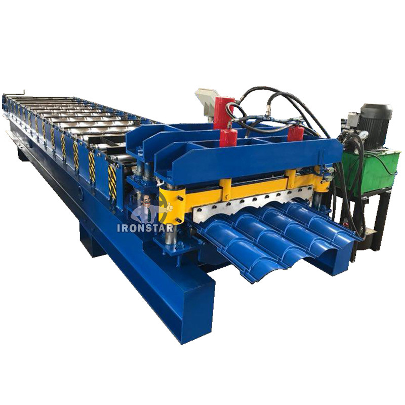 Cheap Customizable 828mm Tile Roll Forming Machine Glazed Tile Making Machine for sale