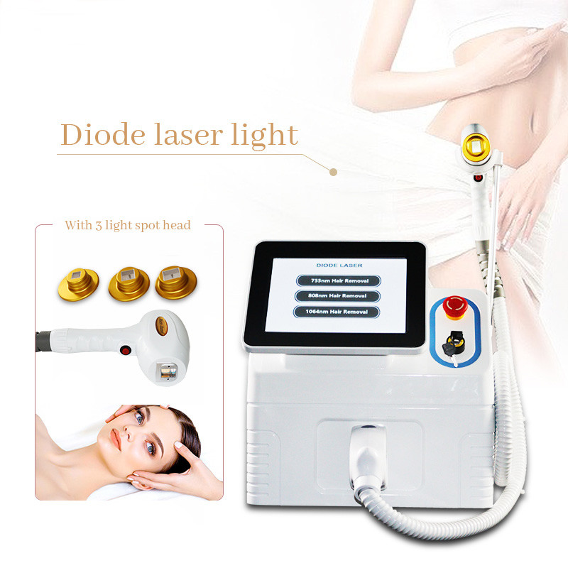 Cheap 808nm 1064nm 755nm Diode Laser Super Hair Removal Machine 1500W Beauty Instrument for sale
