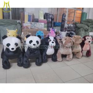 China Hansel Best selling kid scooter electric horse plush toys stuffed animals on wheel in shopping mall on sale
