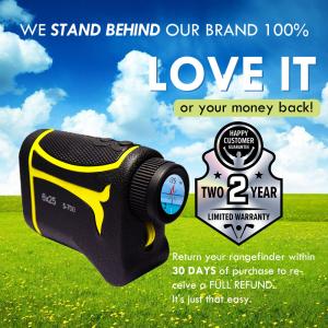 China Black Yellow 6X25mm Golf Laser Rangefinder Outdoors Golf Rangefinder With Slope on sale