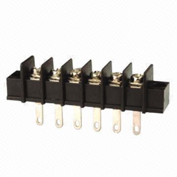 Barrier Terminal Block with 7.62/8.25/8.5mm Pitch and 20A Rated Current