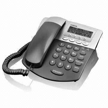 China Caller ID Phone, Caller ID Display with Extra Large 3-line Display on sale