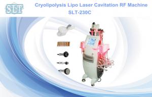 China 5 In 1 Cryolipolysis Fat Freezing Equipment , Cavitation RF Lipo Laser Fat Removal Machine on sale