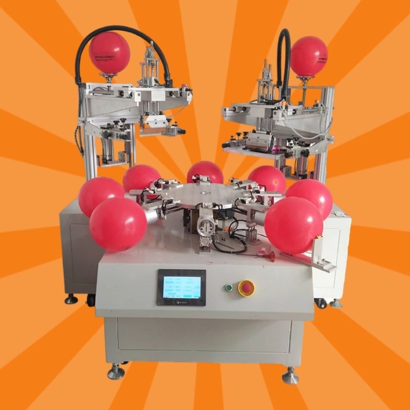 China 2 Color Balloon Flat Screen Printing Machine 800P/H Adopt Taiwan Motor on sale