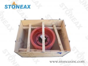 Best Hot Rolled Round Belt Pulley Red Color Casting Steel Material OEM Service wholesale