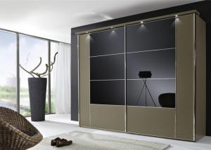 Best Large Hotel Room Wardrobe , Living Room Wardrobe With Clear Mirror wholesale