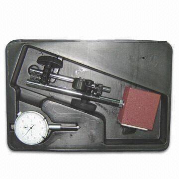 China Dial Indicator Set in Fitted Plastic Box with 0 to 10 x 0.01mm Magnetic Base on sale