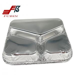 China 3 Compartment Disposable Aluminum Foil Container Aluminum Foil Containers Disposable Aluminum Foil Food Containers on sale