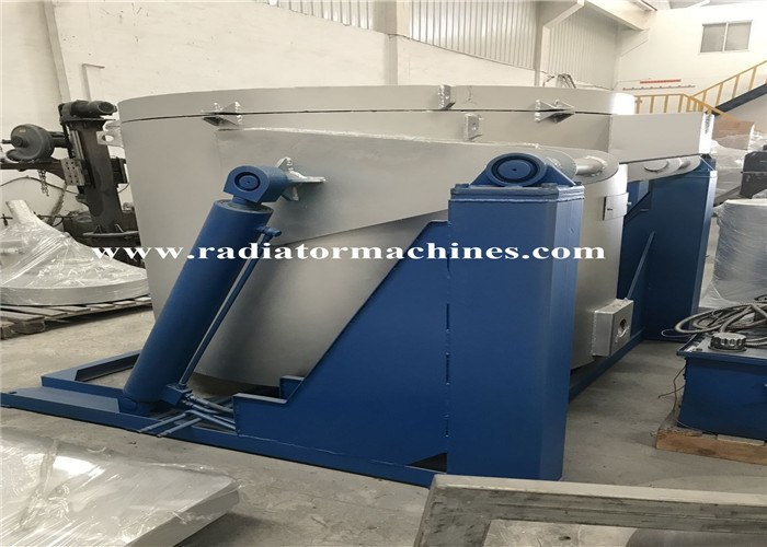 China 1200Kg Natural Gas Aluminum Metal Melting Furnace Hydraulic Tilting Type on sale