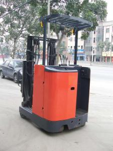 China Narrow aisle electric forklift reach trucks with lower noise on sale