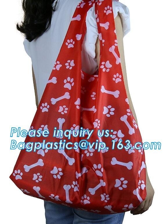 Buy cheap 190T polyester animal folding reusable shopping bag with small pouch,Eco from wholesalers