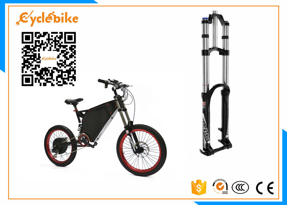 China 19 Inch Full Suspension Electric Mountain Bike 5000w With Carbon Steel Frame Material on sale