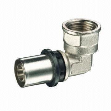 Brass Press Fittings for PEX/AL/PEX Pipes, Available from 16 to 32mm Sizes