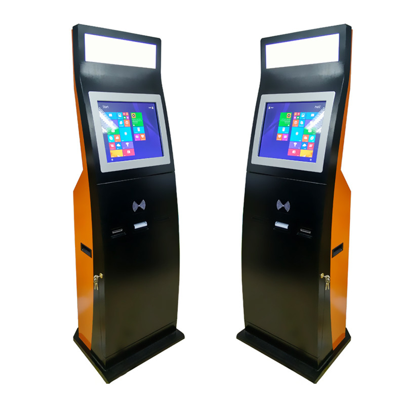 China 22 Inch Touch Screen Self Payment Kiosk Cash And Coin Acceptor Machine on sale