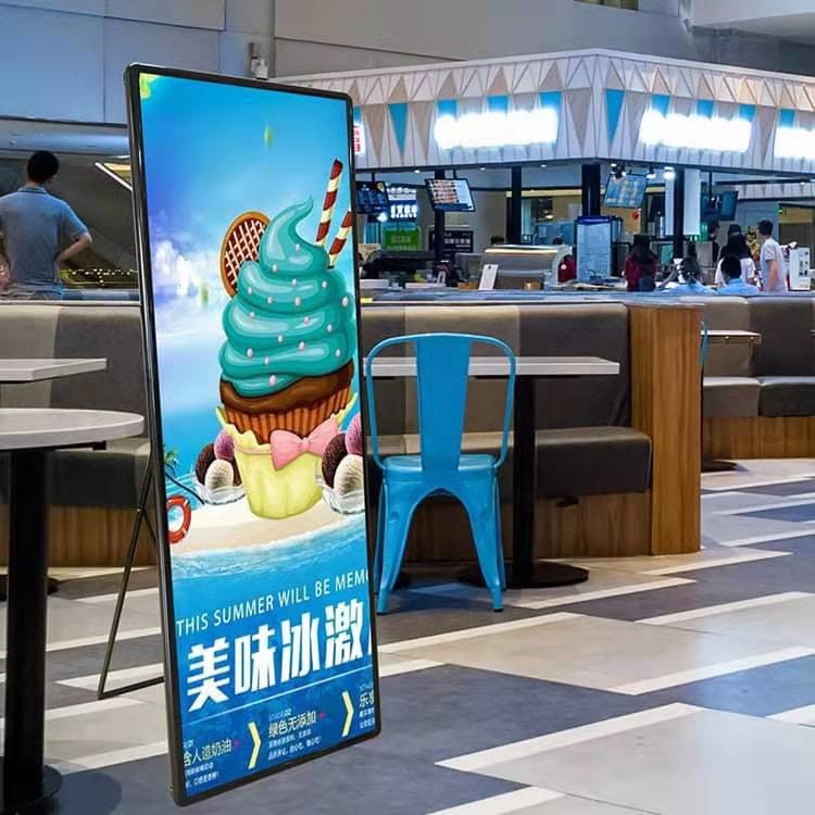 China Longvison Commercial Smart Led Poster Display 1000nits for Advertising on sale