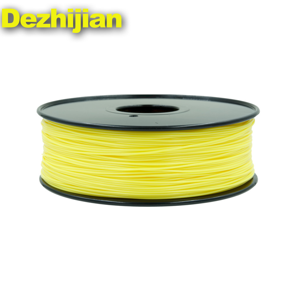 China 3D Printer Filament Pla 1.75 Mm / 3.0mm Yellow Color 1 Kg Weight on sale