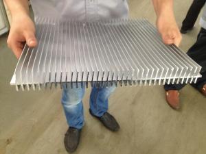 China 6061 T66 400MM Width Aluminum Extrusion Heat Sink CE SONCAP ISO RoHS TUV on sale