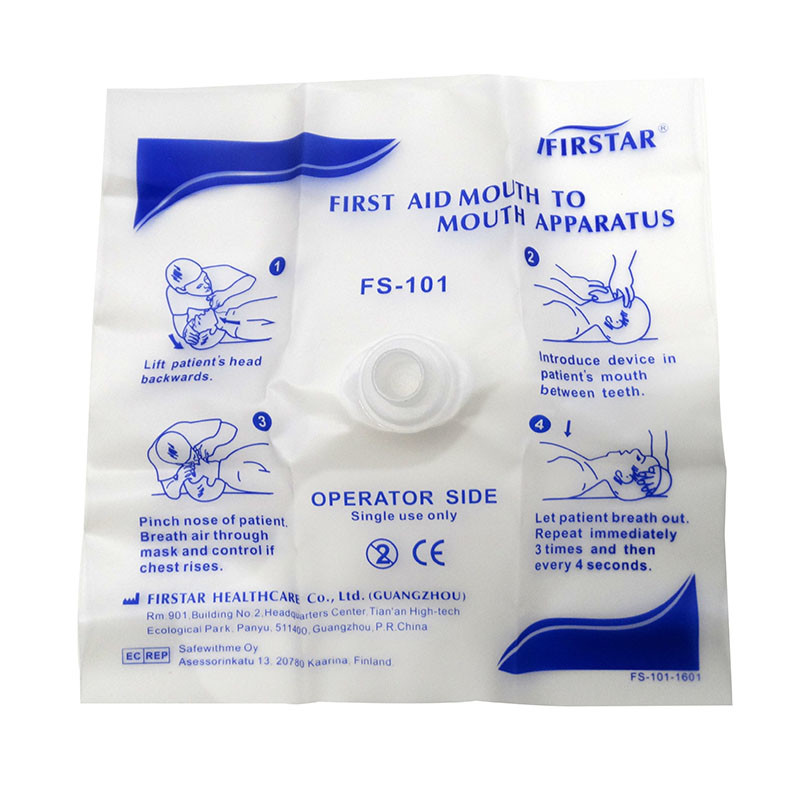 Cheap Disposable Reusable CPR Resuscitation Mask One Way Valve Covid Training Mouthpiece for sale
