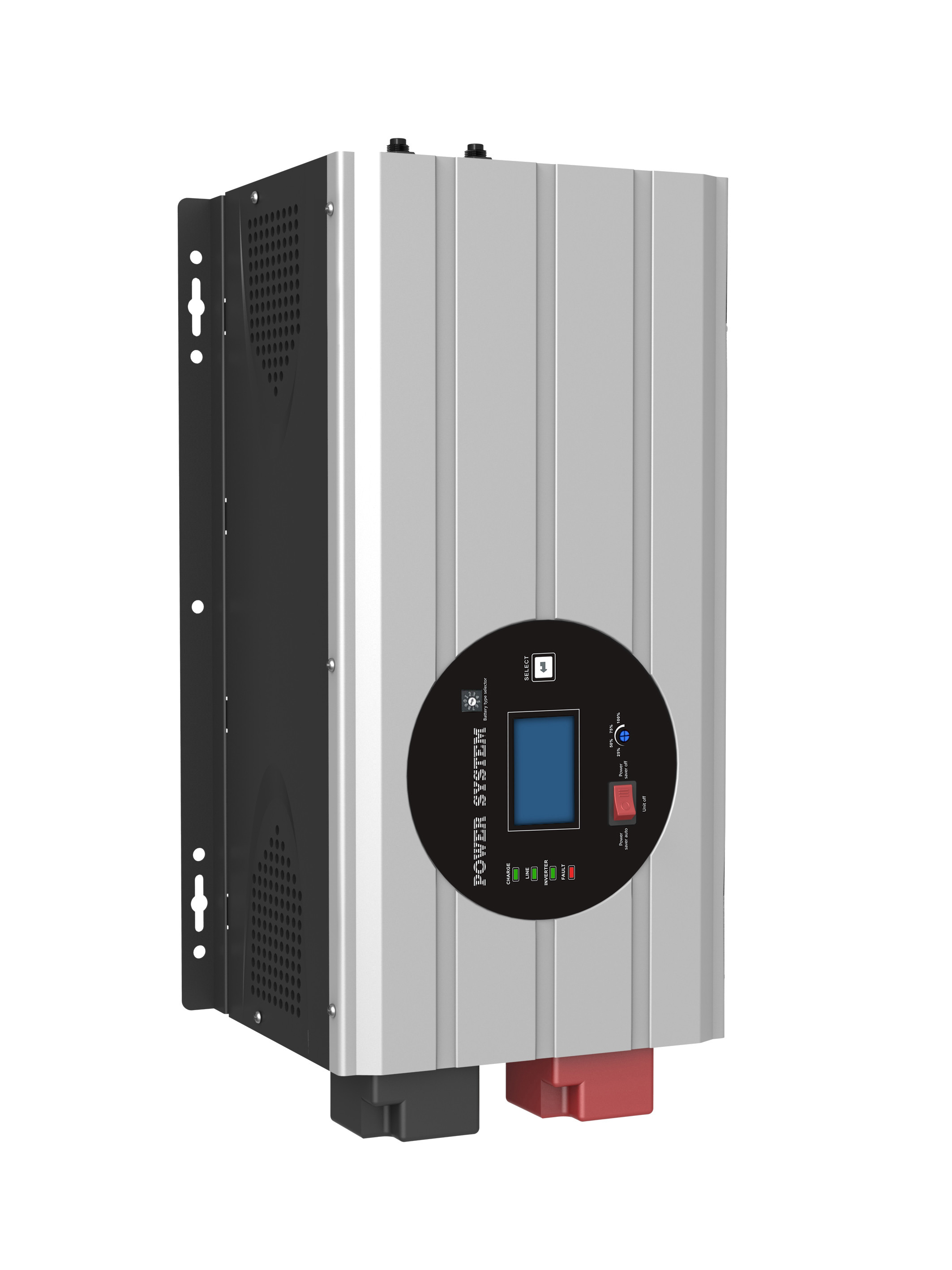 China 6KW 12VDC Low Frequency Power Inverter , Wall Mounted Solar Inverter Single Phase on sale