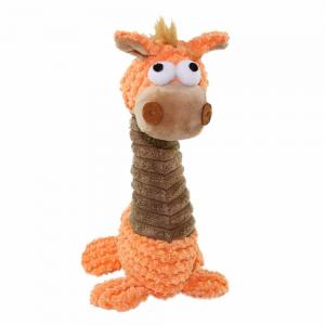 Best Stuffed Ribbed Furry Pet Toys with Squeaker Custom wholesale