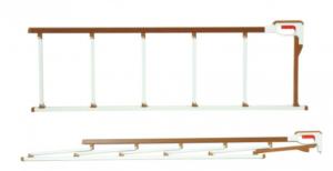 China OEM Hospital Bed Side Rail Guard With Aluminum Alloy Lightweight 1360*420mm on sale