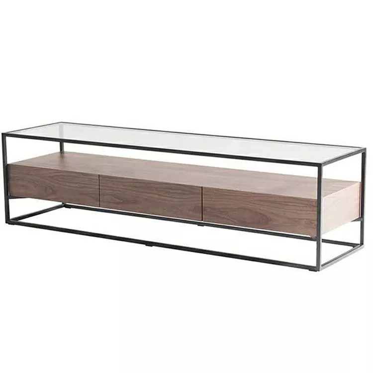 China ISO9001 Living Room Furniture 1200*700*400mm Tempered Glass TV Cabinet on sale