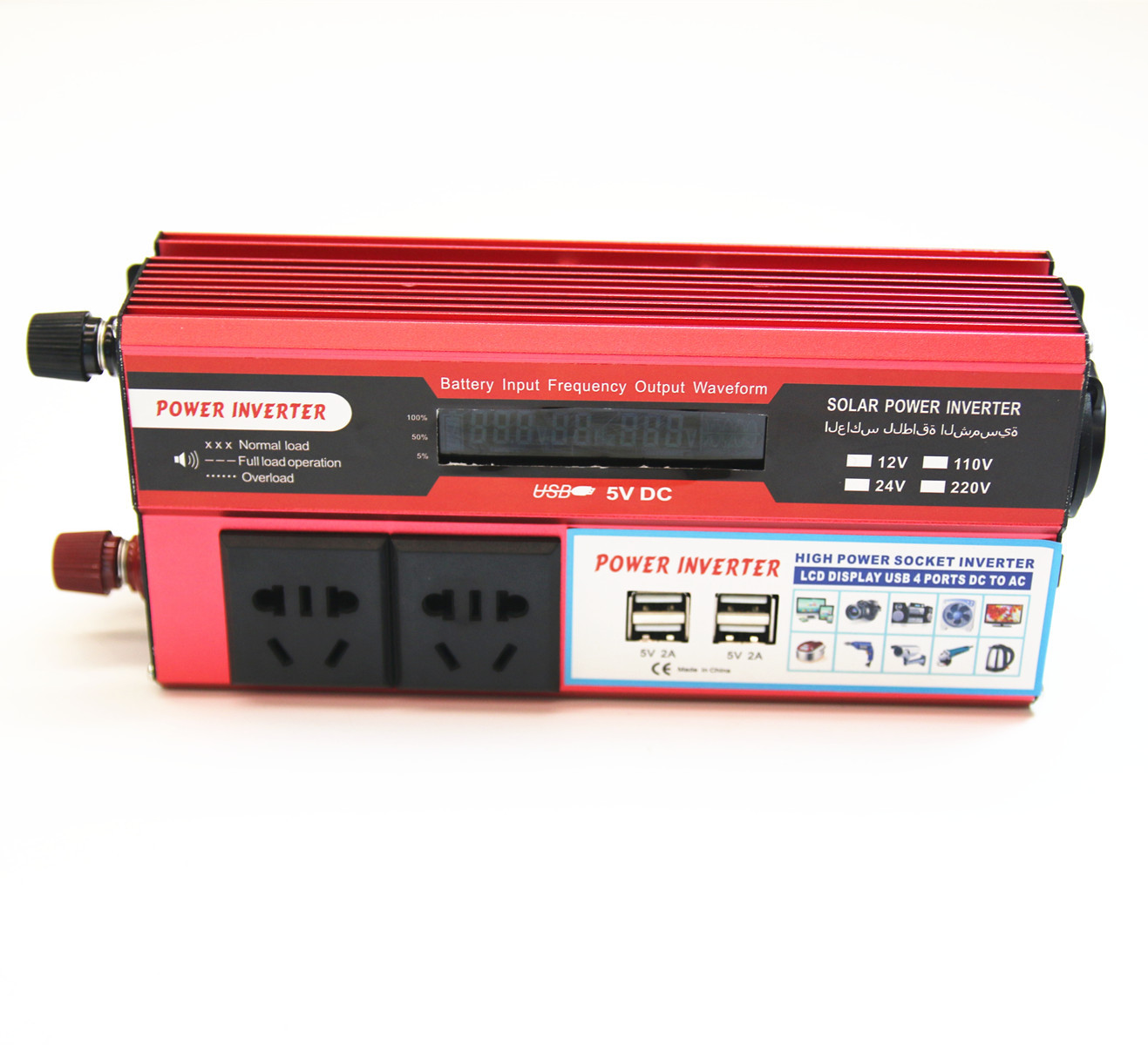 modified sine wave Inverters 12V 24V 500W with LCD display high power inverter