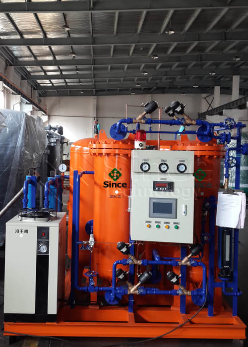 China Carbon Molecular Sieve Nitrogen Generation Equipment 0.6Mpa Pressure on sale