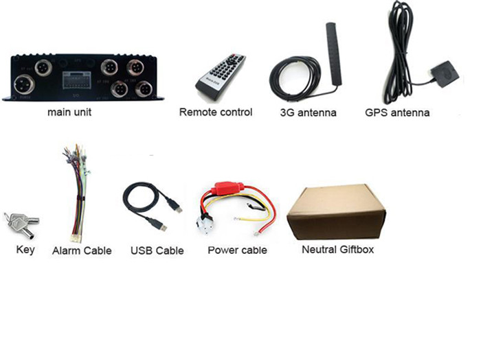 Best 4CH mobile dvr sd card video recorder with 4 Mini cameras, WIFI Auto Download wholesale
