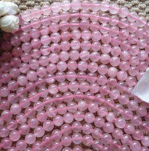 China Natural Stone rose quartz beads with dril hole size Fit for bracelet necklace by original factory with Multi sizes on sale