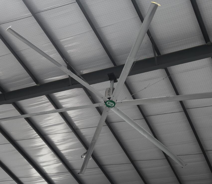 China Air Cooling Roof Ceiling Huge 24 Foot HVLS Industrial Fans on sale