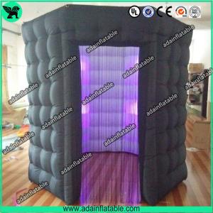 Best Popular Oxford Material Square Black Inflatable Photo Booth Inflatable Tent With Led wholesale