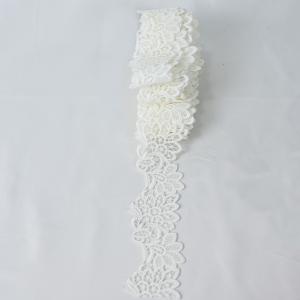 China 2 Polyester Lace Trim Wedding Applique Lace Ribbon Craft Sewing on sale
