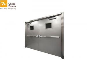 China 304 Stainless Steel Fire Rated Doors With Glass Insert/ One Hour Fire Rated on sale