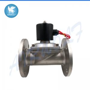 China Normally Closed Flanged Stainless Steel Solenoid Valve on sale