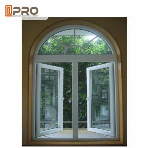 China Tempered Glass Aluminum Casement Windows With Mosquito Net / Modern Architectural Windows modern casement windows on sale