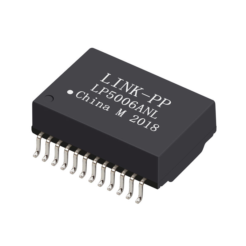 China LP5006ANL Single Port 10/100/1000 BASE-T PoE+ 24 Pin SMT PC Card Ethernet Lan Transformer Modules on sale