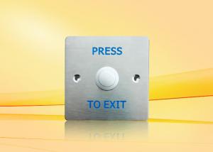 China Nickel - Plated Copper Door Exit Push Button For Access Control  , Press to exit on sale
