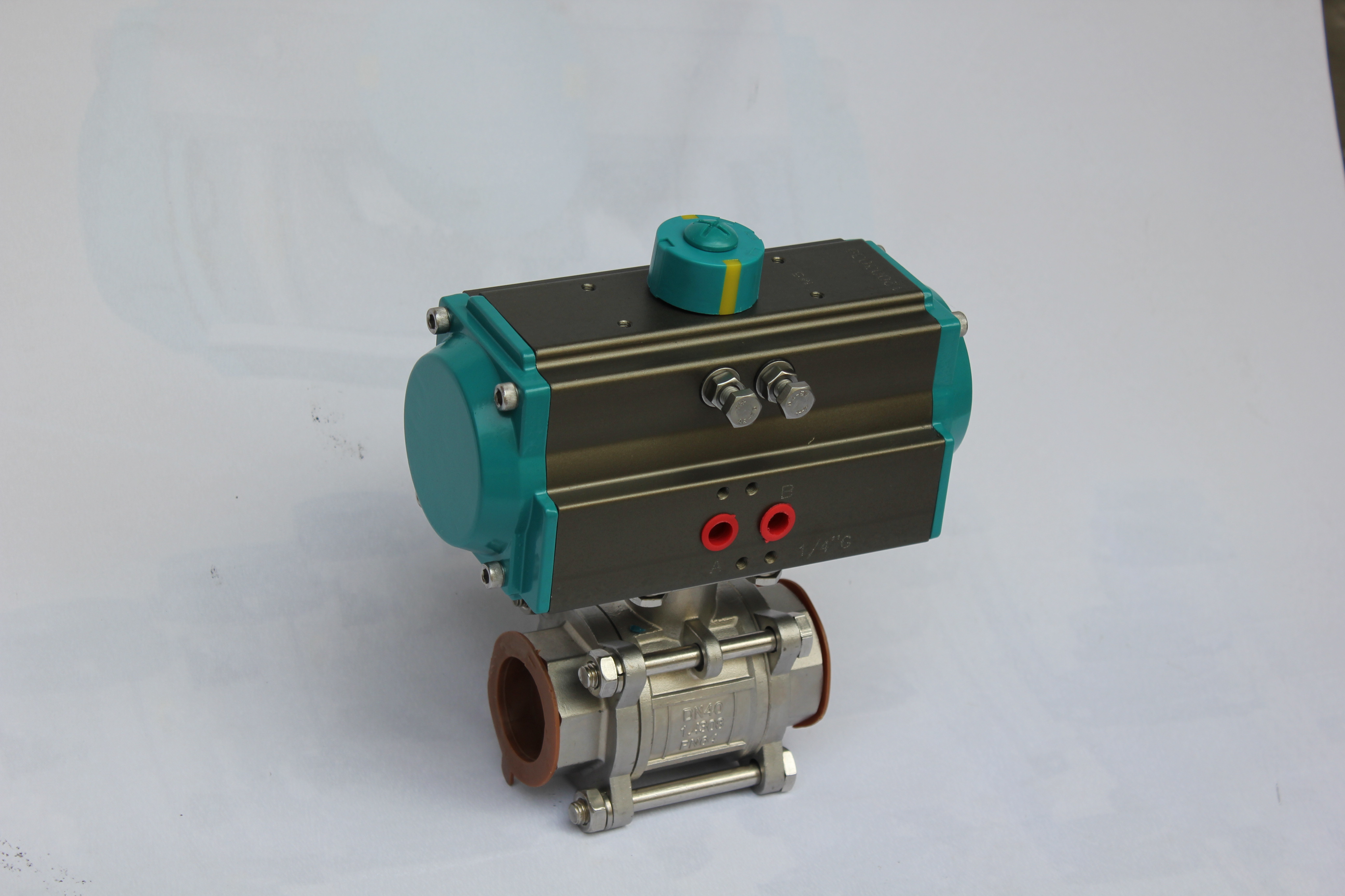 China good quality pneumatic ball valves pneumatic actuator for ball valves on sale