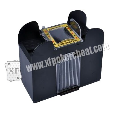 China Plastic 6 Deck Automatic Card Shuffler With One Camera For Baccarat Cheating on sale