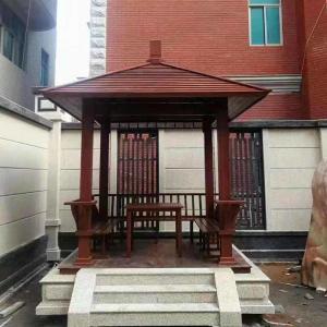 China Waterproof Chinese Style Outdoor Garden Pavilion Composite Wood Wpc on sale