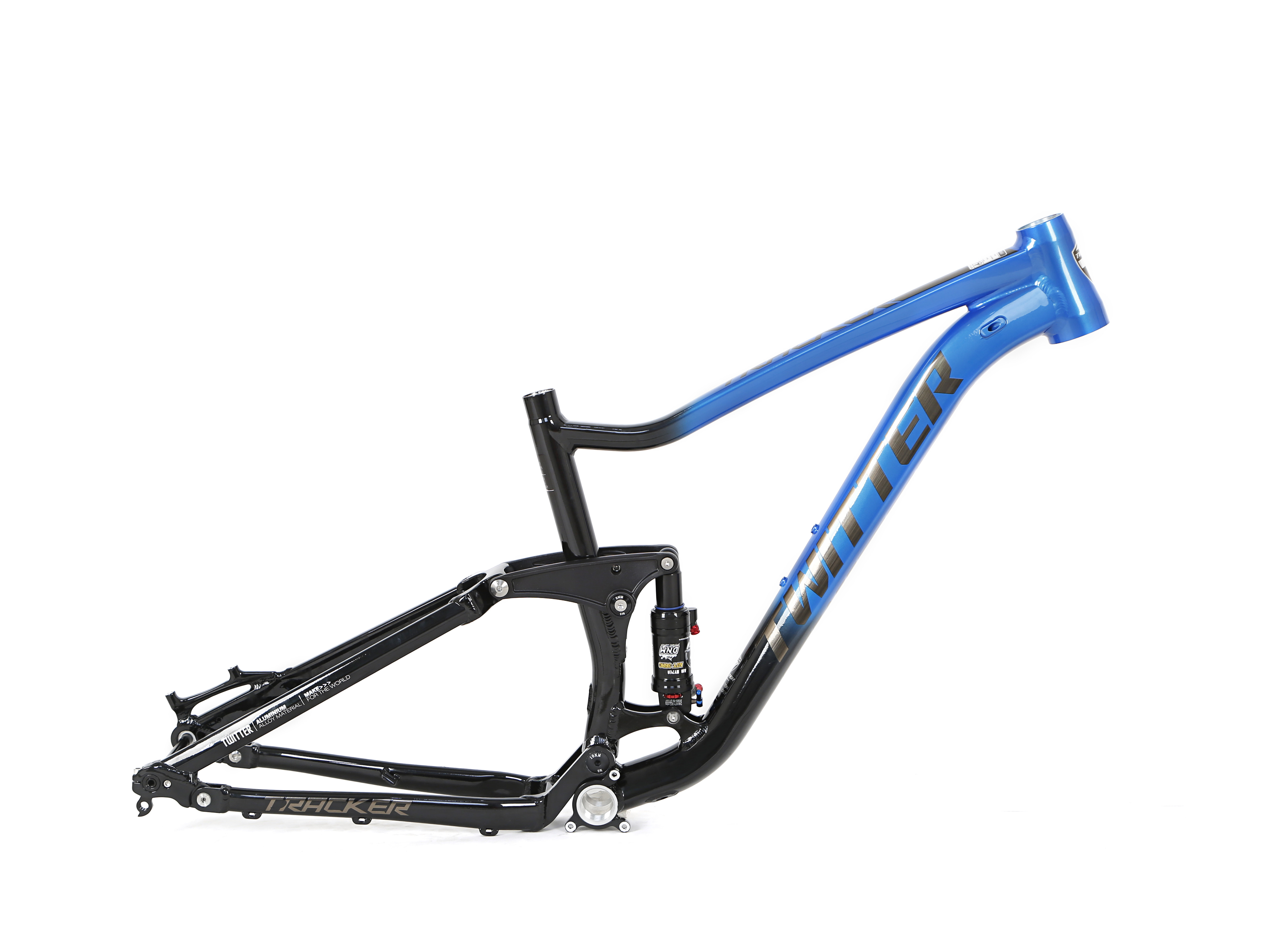 China 17 19 Full Suspension Mountain Bike Frame With Shock Absorber on sale