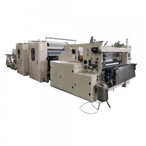 China Perforated Wrapper Toilet Tissue Paper Making Machine Color Glue Lamination 14KW on sale