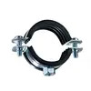 China Quick Release Pipe Clamp tube hose clamps with rubber pipe bracket lined rubber on sale