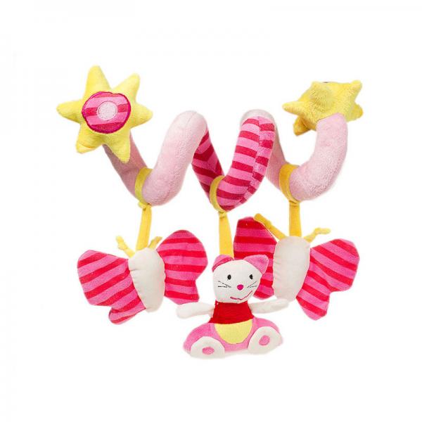 35x18cm Spiral Pram Toy , CE Baby Doll Car Seat And Stroller